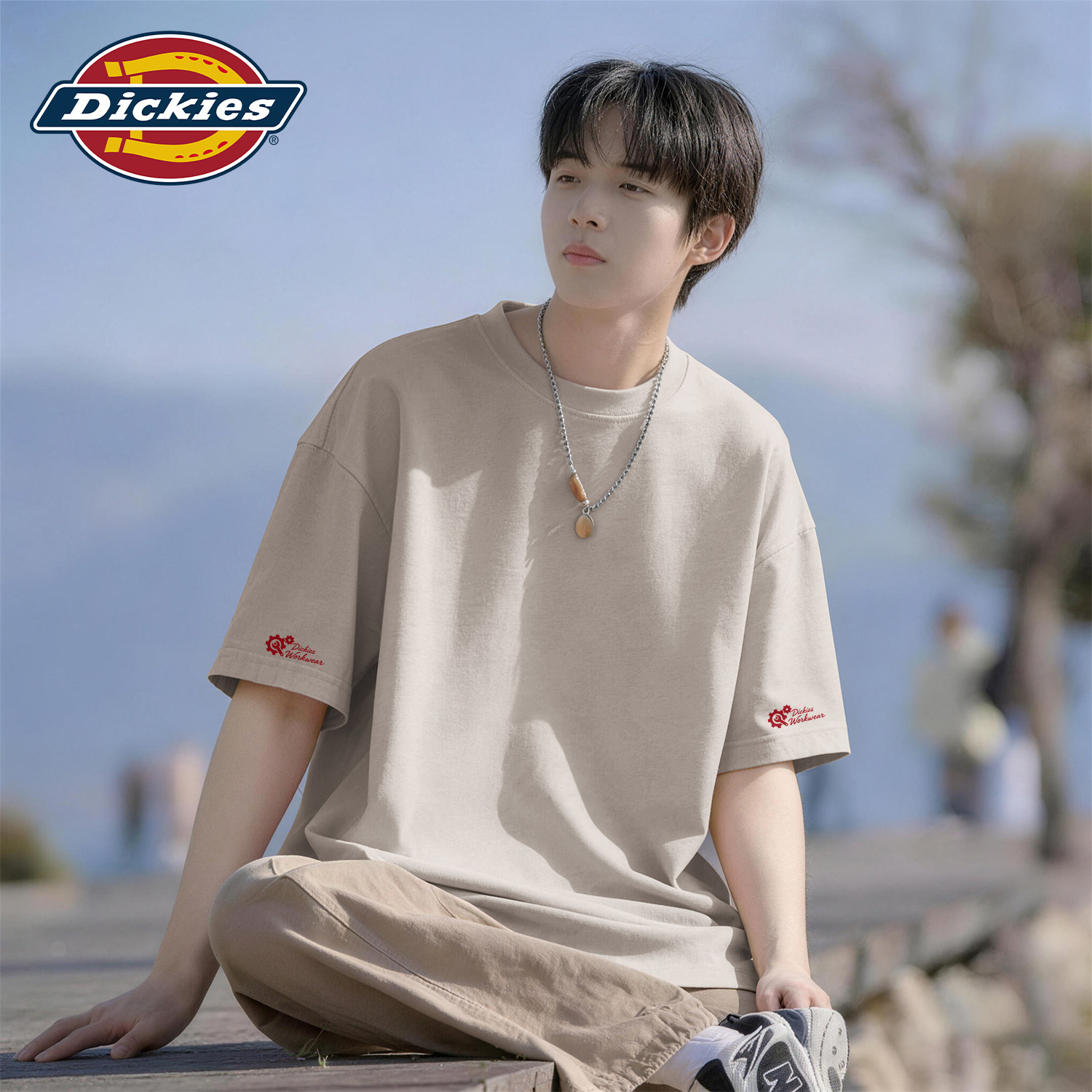 Dickies宽松男士纯棉短袖2026夏