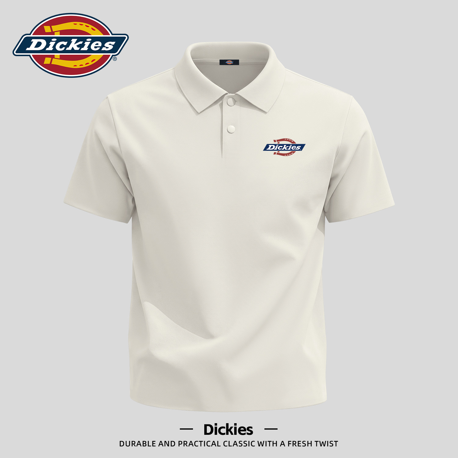 Dickies米黄色潮流大码男生短袖