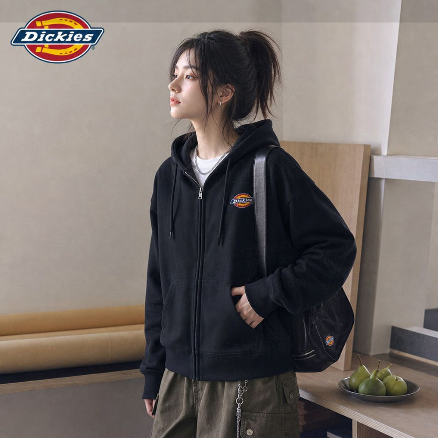 Dickies美式潮牌开衫卫衣男女款