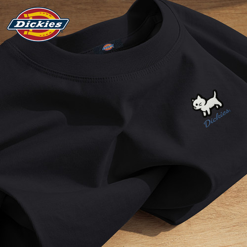Dickies黑色圆领t恤短袖男生