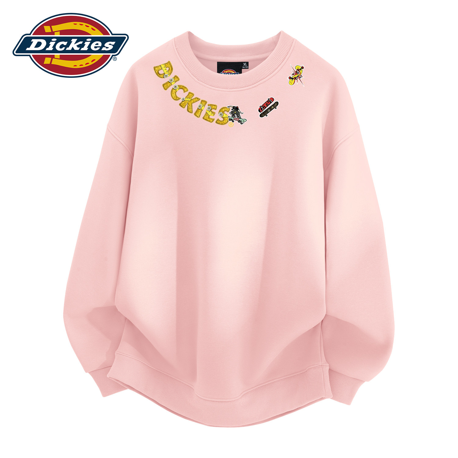 Dickies美式嘻哈风情侣款卫衣男2026秋季青少年运动宽松休闲上衣