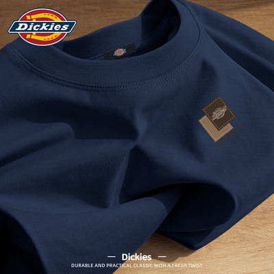 Dickies藏青色纯棉短袖T恤男生