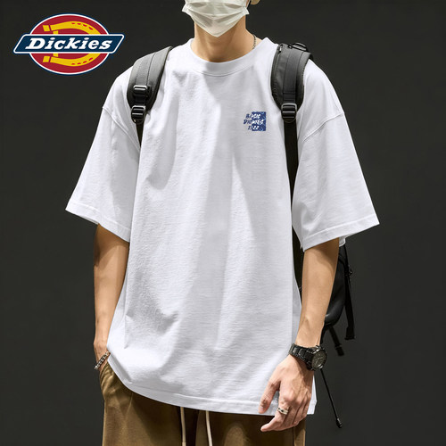 Dickies白色印花短袖纯棉男
