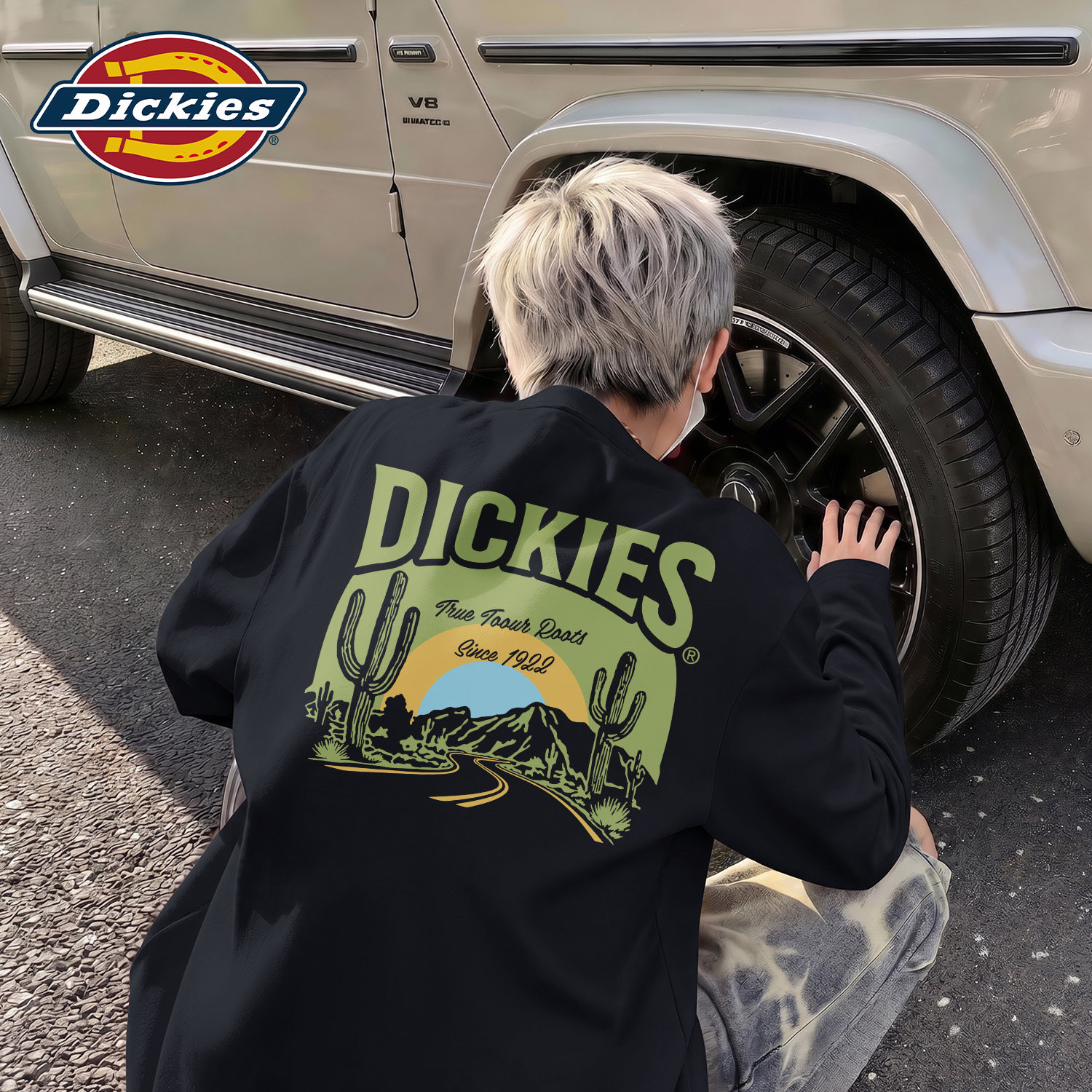 Dickies青少年运动长袖T恤2026秋