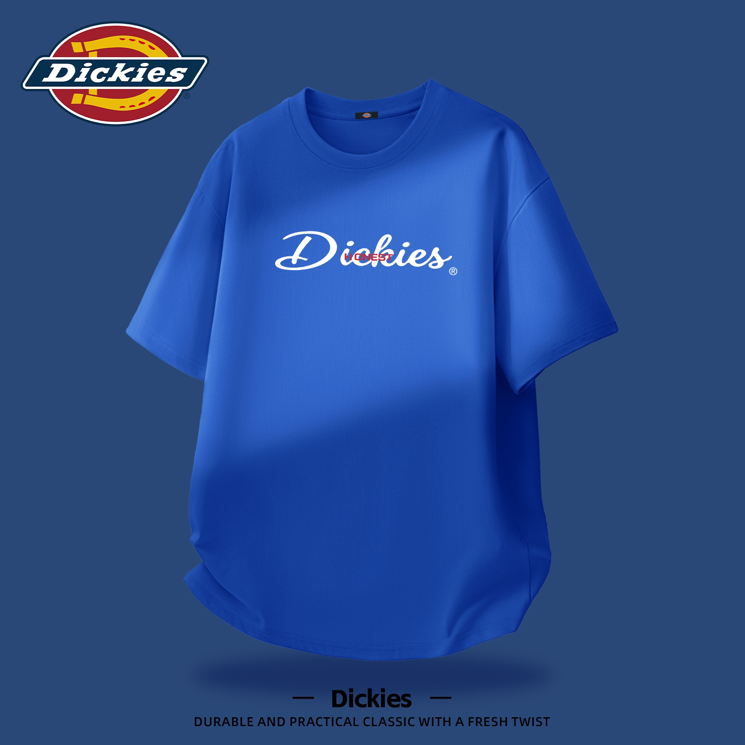 Dickies美式纯棉短袖T恤男款2026新款夏季潮流印花休闲半袖打底衫