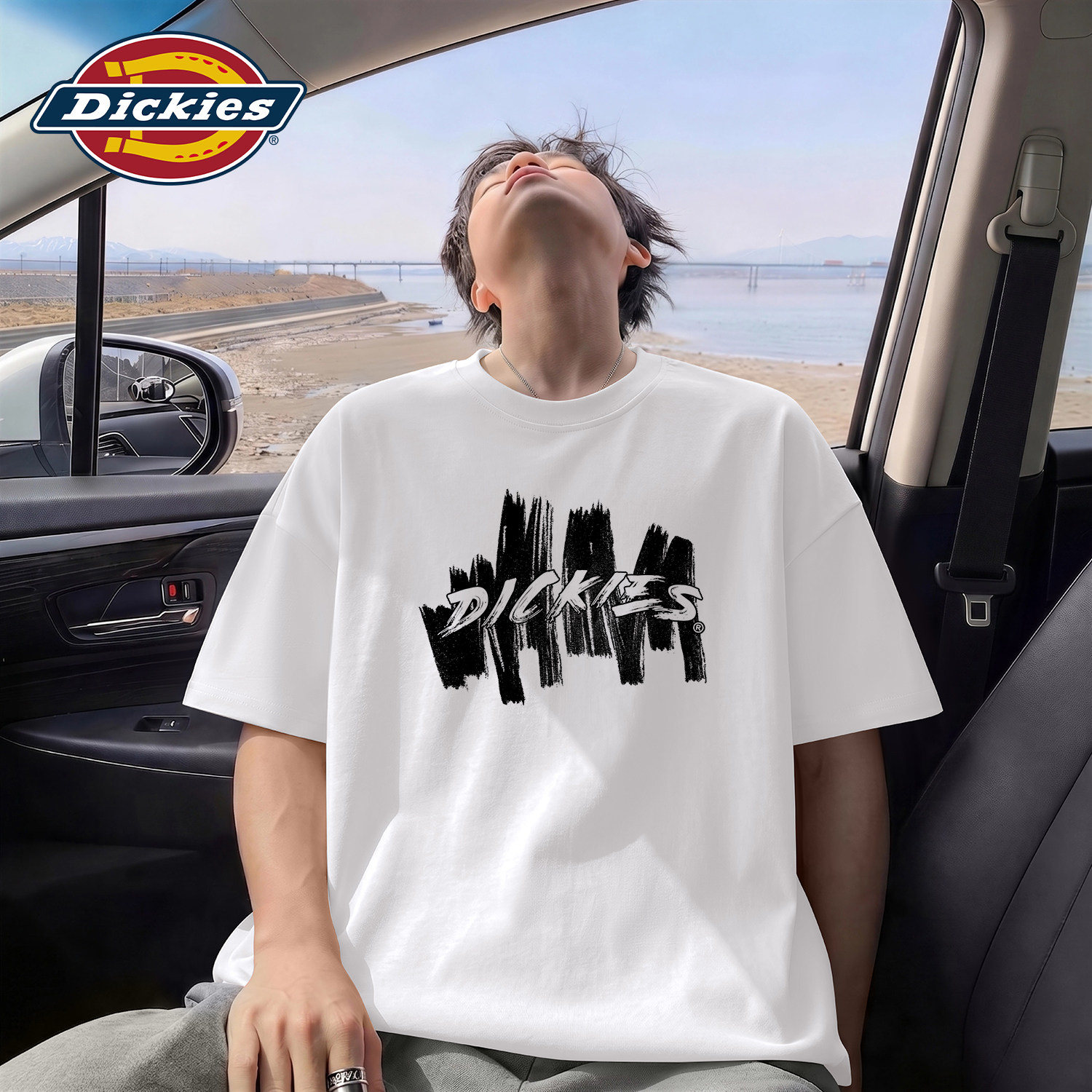 Dickies白色纯棉短袖T恤2026夏季