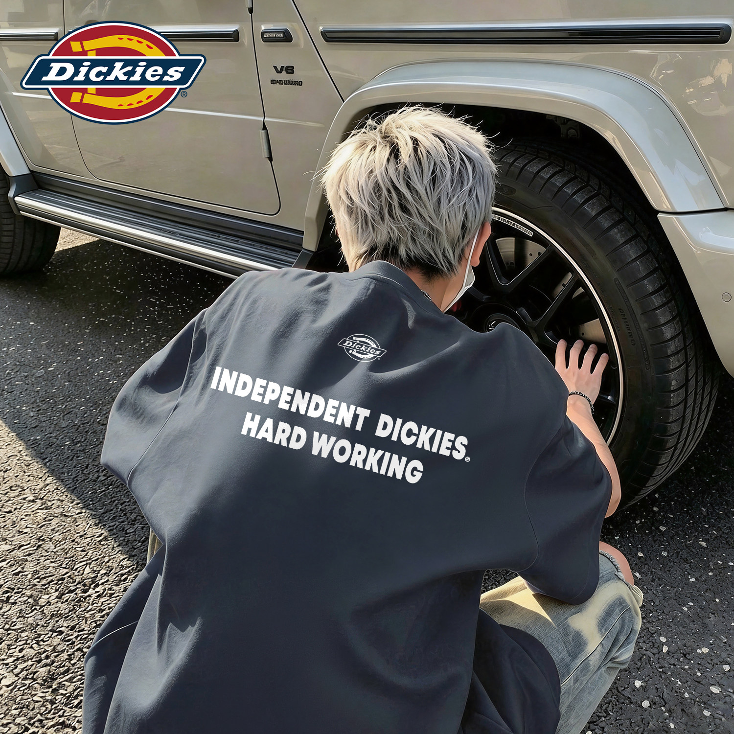 Dickies印花字母男生纯棉短袖