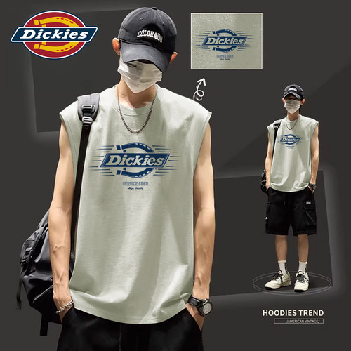 Dickies美式纯棉薄款无袖背心男