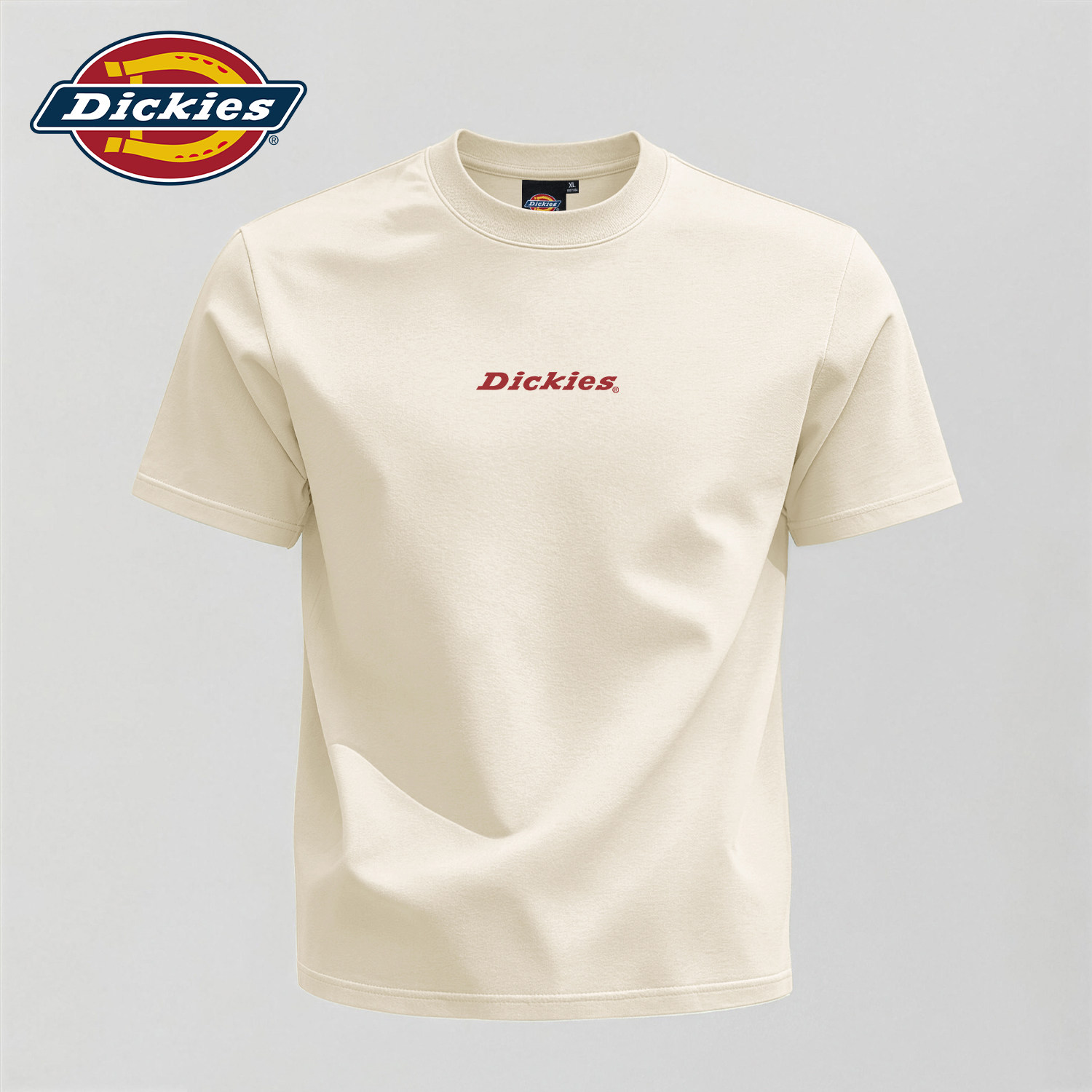 Dickies奶茶色短袖T恤男女同款