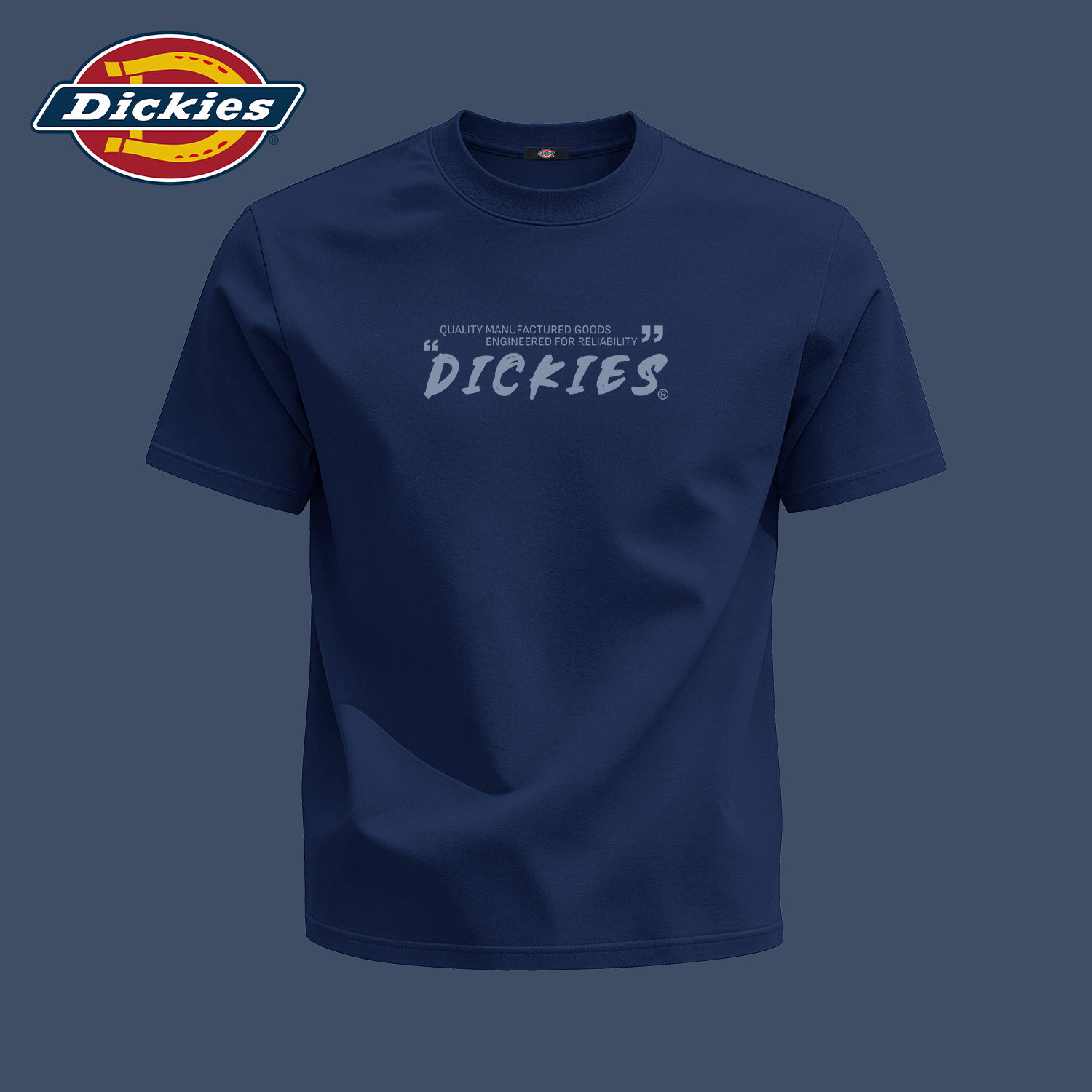 Dickies藏青色纯棉短袖T恤男2026夏季新款高级感男生百搭半袖体恤