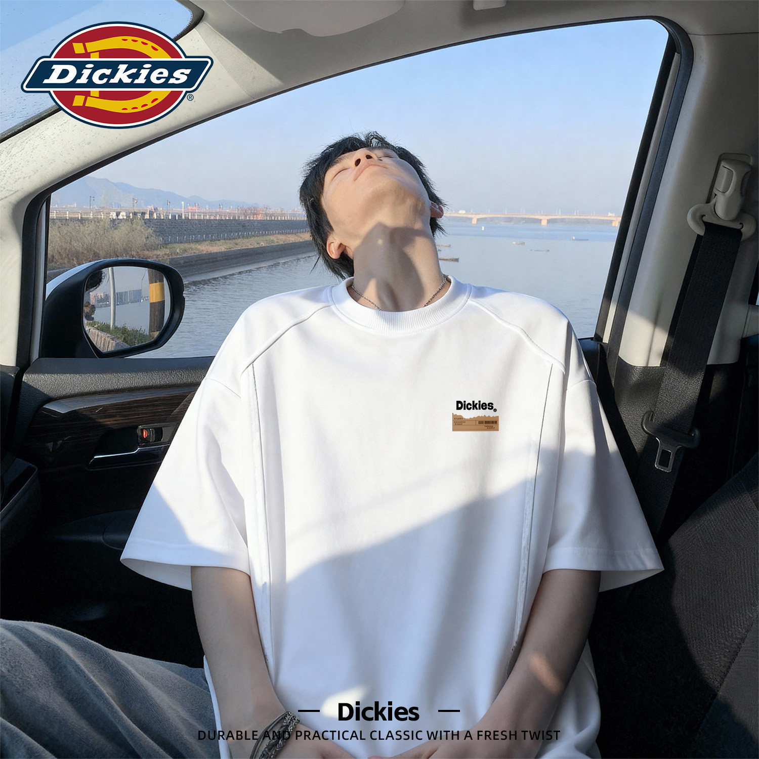 Dickies拼接短袖T恤男款2026新款