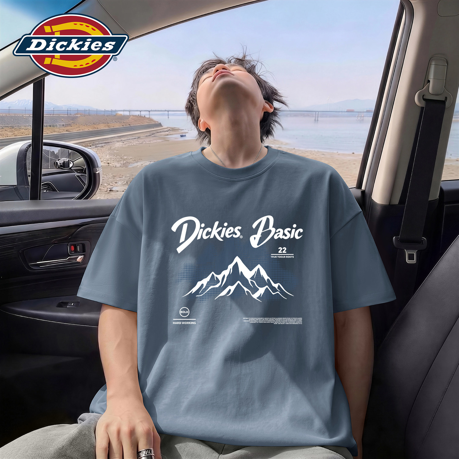 Dickies印花纯棉T恤宽松男女款