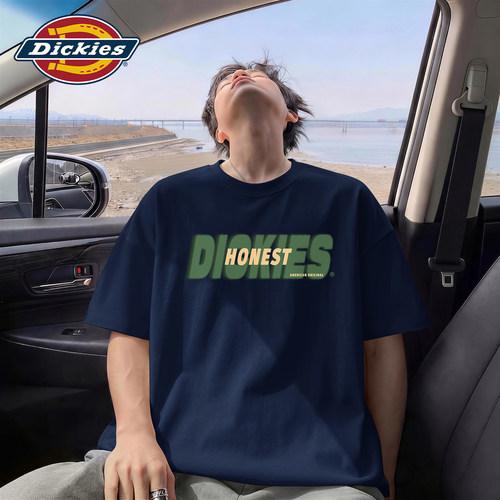 Dickies藏青色美式大码短袖T恤男