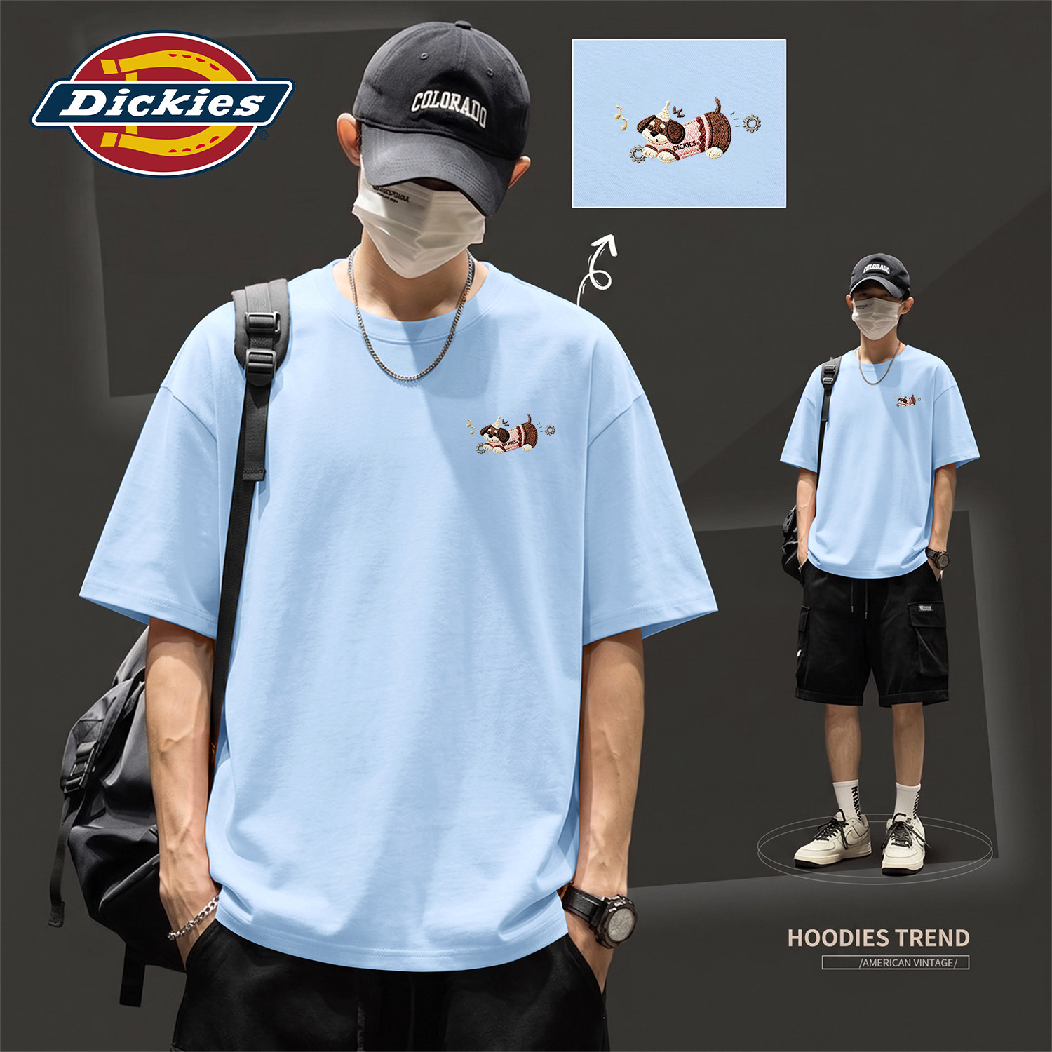 Dickies印花纯棉短袖T恤男