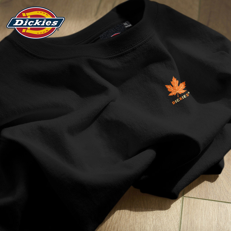 Dickies藏青色纯棉男士短袖T恤夏