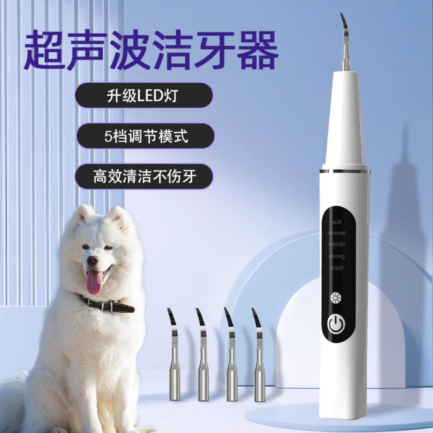 狗狗刷牙辅助器牙结石去除宠物超声波洗牙猫咪牙齿清洁工具洁牙仪