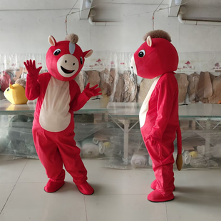 马年人偶装玩偶服可穿演出服成人可爱大肚子充气生肖马卡通人偶服