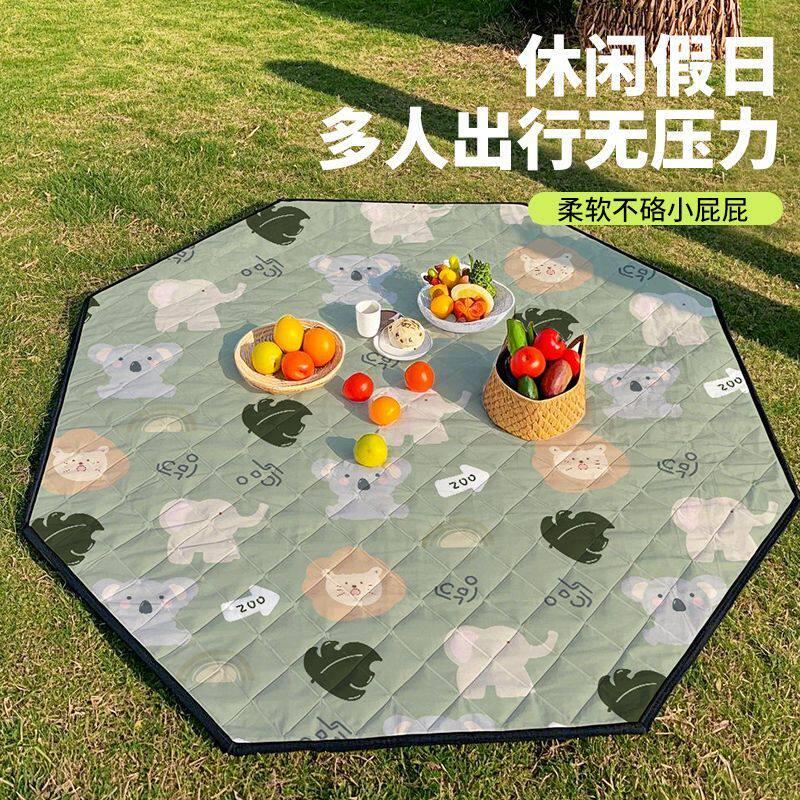 新款户外六角帐篷地垫便携超声波防水防潮野餐垫加厚草坪露营垫