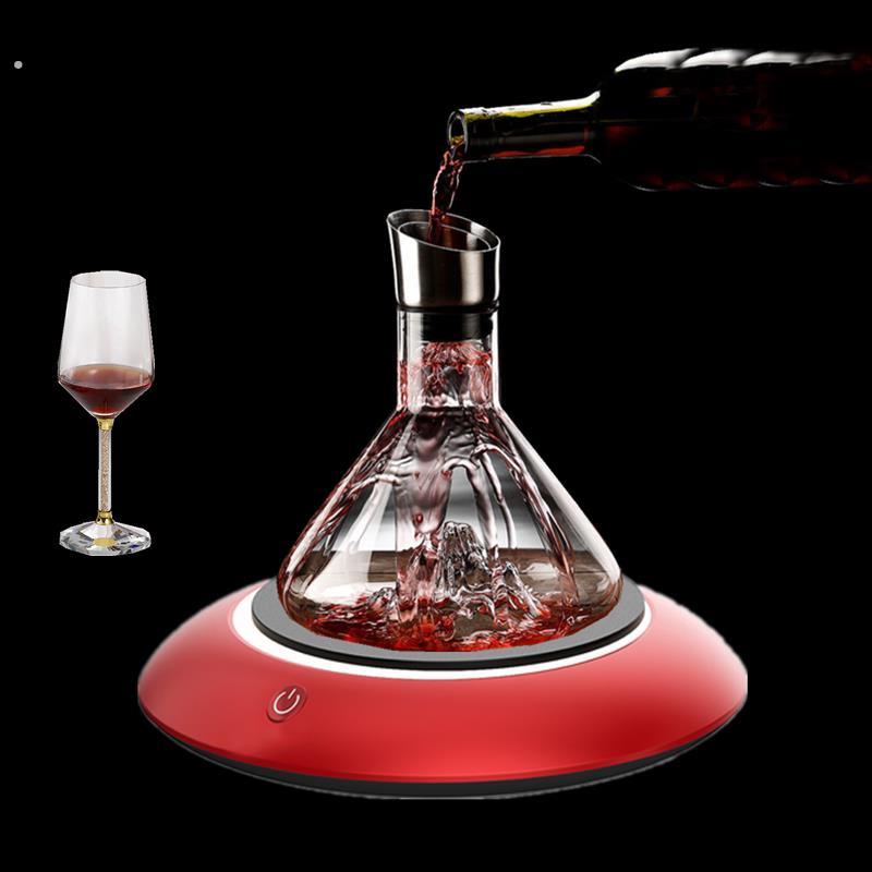 智能电动自动旋转摇晃红酒葡萄酒醒酒器分酒器家用商用套装轻奢高