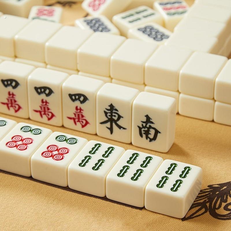 家用手搓玉石麻将手打麻将牌四川麻将108张广东麻将16张中大号