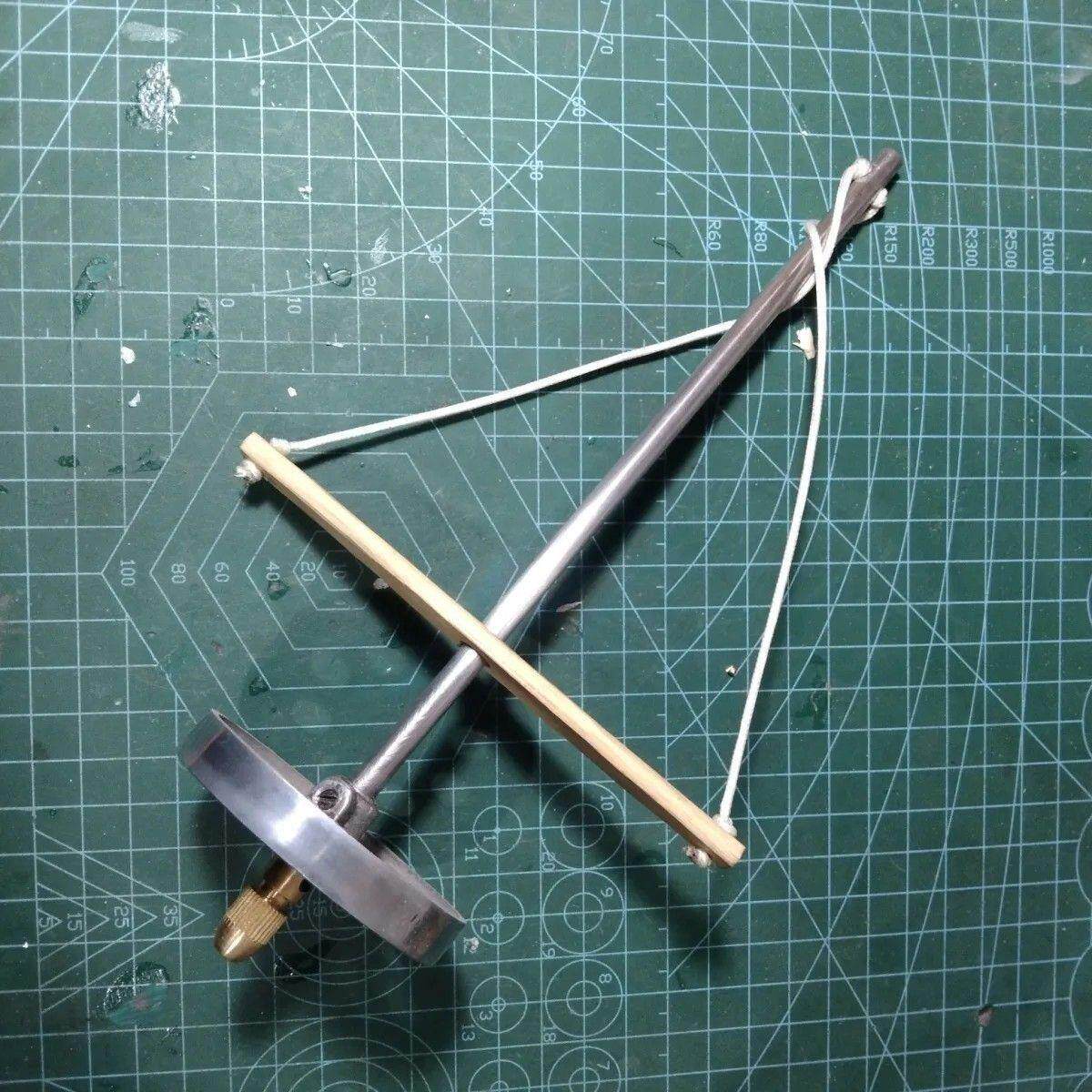传统锔瓷小坨钻,老式木工手工钻能给瓷器天珠打孔,带三根钻头