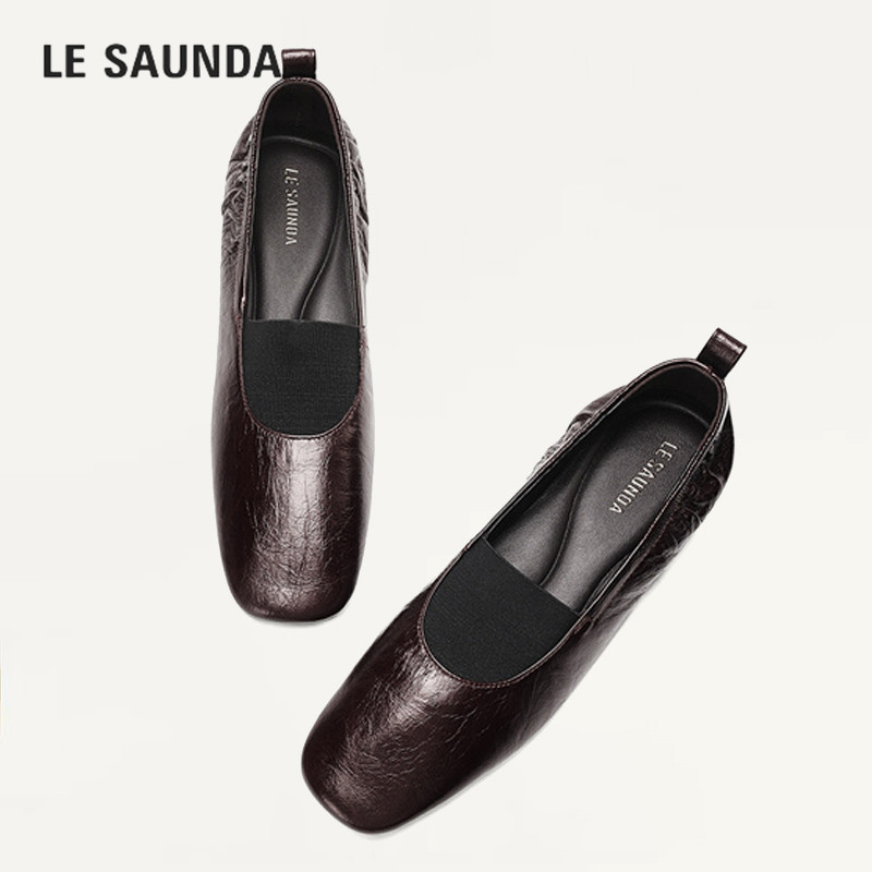 LESAUNDA/莱尔斯丹方头乐福鞋