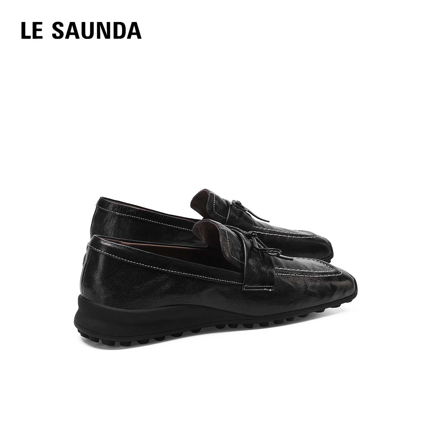 LESAUNDA/莱尔斯丹加绒厚底女鞋