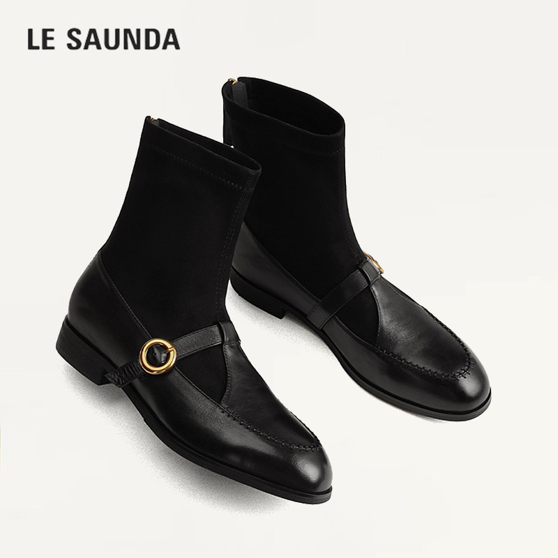 LESAUNDA/莱尔斯丹加绒时装靴