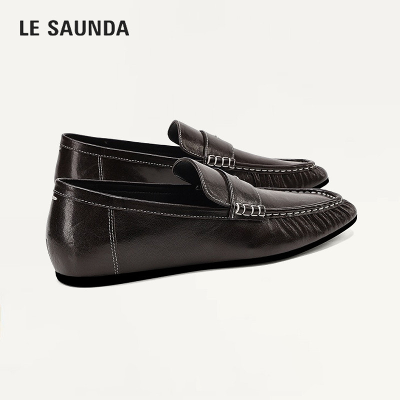 LESAUNDA/莱尔斯丹百搭豆豆鞋