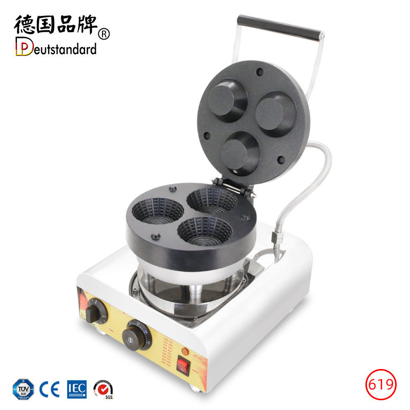 电热烤饼机冰淇淋脆皮华夫碗