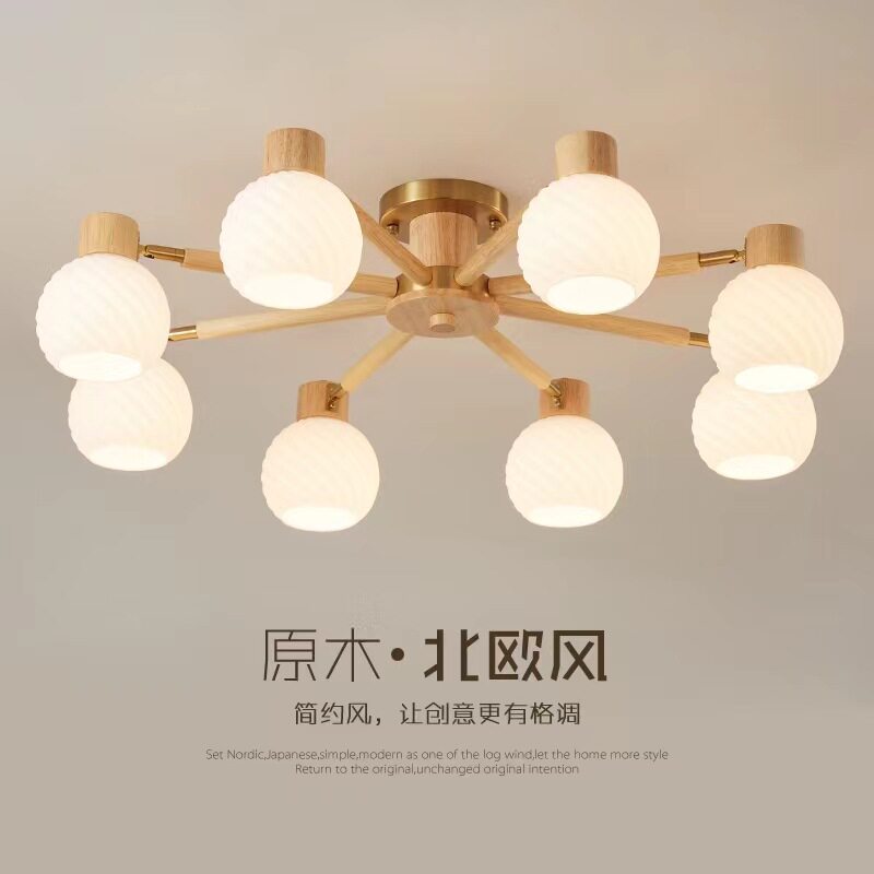 北欧创意玻璃吸顶灯个性网红客厅吸顶灯书房灯具温馨卧室吸顶灯具