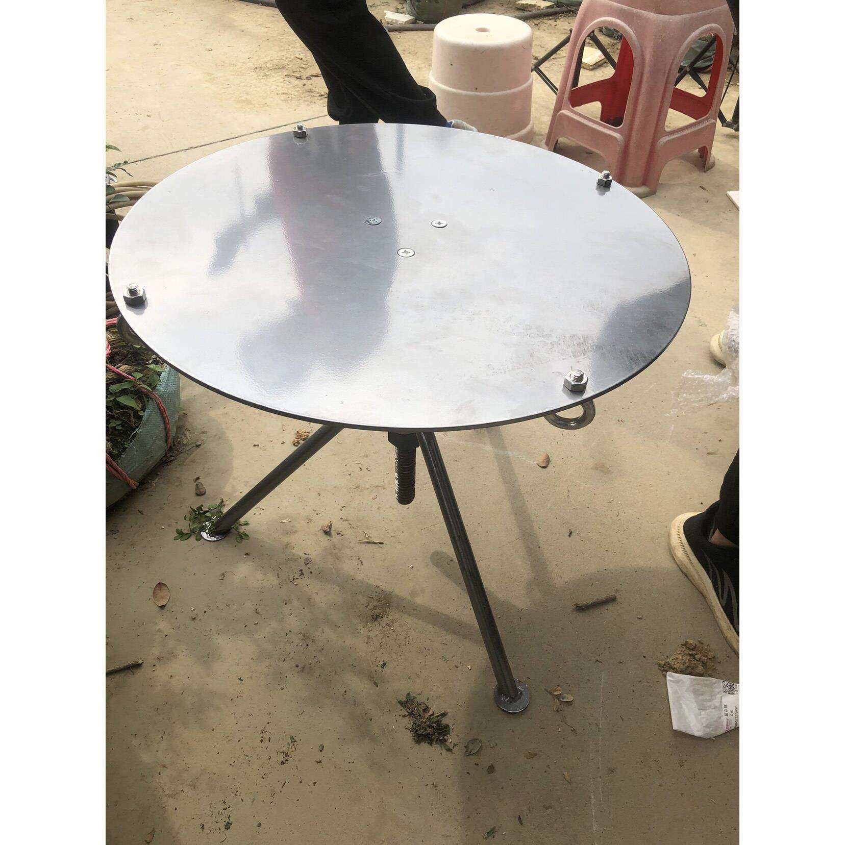 新款大型盆景转盘工作台可旋转转台全钢材质承重200公斤加厚耐磨