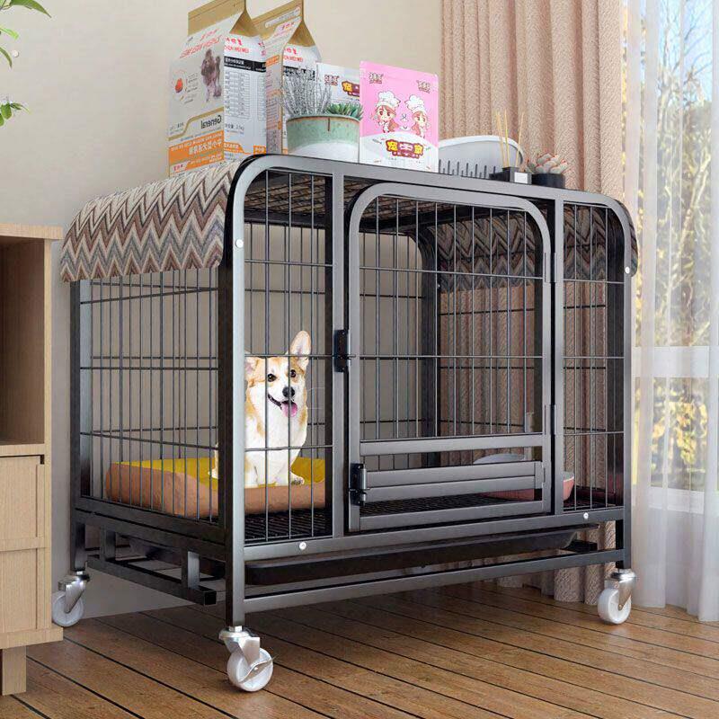狗笼子小型犬泰迪室内带厕所中型犬狗窝柯基大型宠物围栏猫笼兔笼