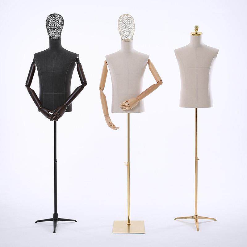男模特道具半身西装礼服西服拍照衣架橱窗展示架服装店全身模特架