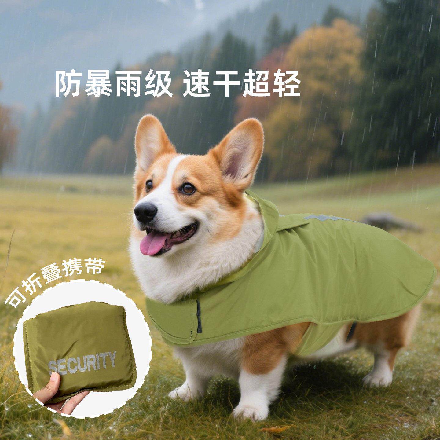 宠物狗狗雨衣柯基专用雨披柴犬雪纳瑞2025新款雨天遛狗神器中型犬