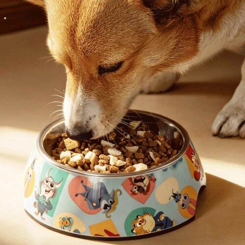 宠物碗狗狗食盆猫粮碗防打翻猫咪喝水碗柯基柴犬边牧雪纳瑞可卡犬