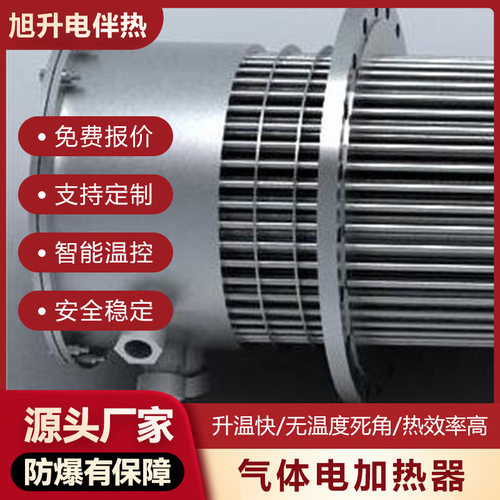 防爆气体电加热器气体管道式加热器即热式防爆加热器熔岩电加热器