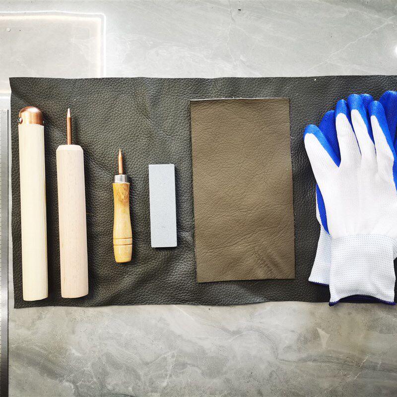 打制石器工具新手套装紫铜锤石器制作7件套25毫米直径紫铜锤
