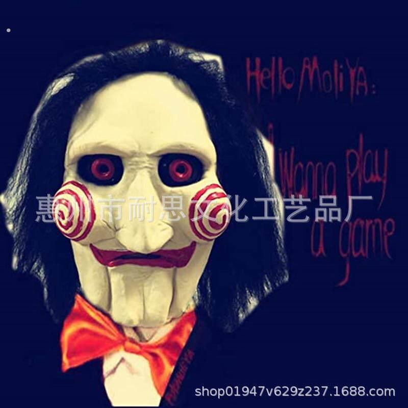 24年电影比利面具电锯杀人狂比利头套惊魂带假发电锯杀人狂面具