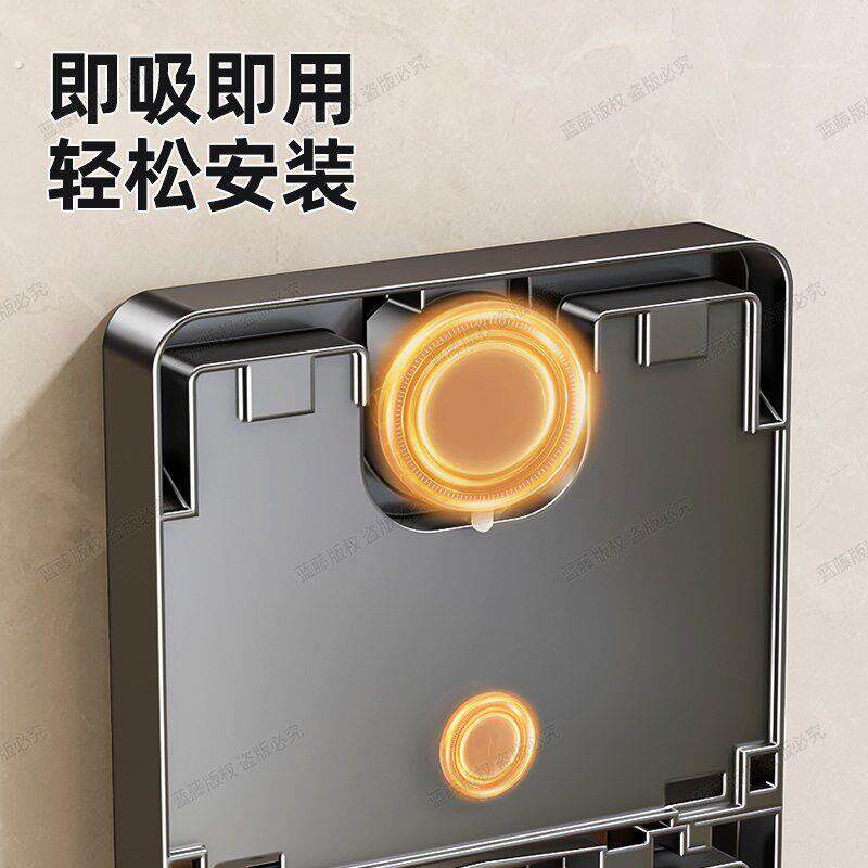 吸盘锅盖架子免打孔多层锅盖放置器壁挂式厨房置物架多功能菜板架