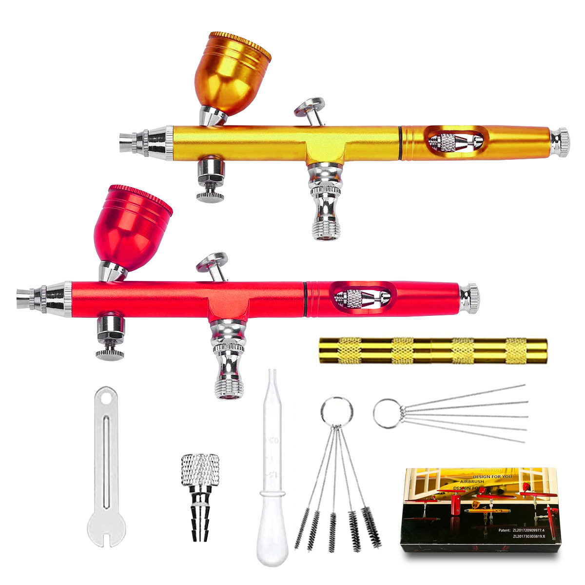 AR180喷笔上色彩绘汽车喷漆笔美工模型美术喷绘笔口径0.3-0.5mm