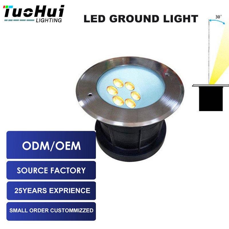 偏光LED地埋灯led户外防水嵌入照树灯庭院灯七彩埋地灯花园洗墙灯