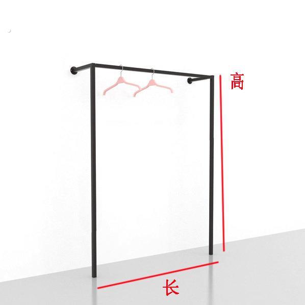 服装店展示架落地式挂衣架女男装店铺装修货架上墙侧挂壁挂式货架