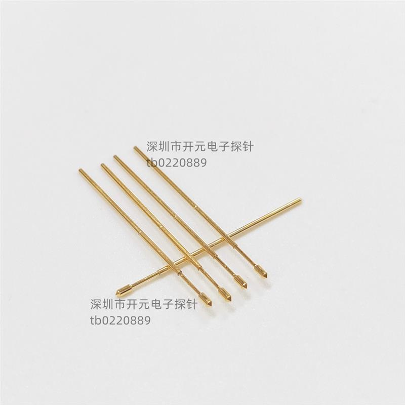 探针P02-E测试顶针金圆锥头0.68mm弹簧针24.7mm长 工装治具测试架图片