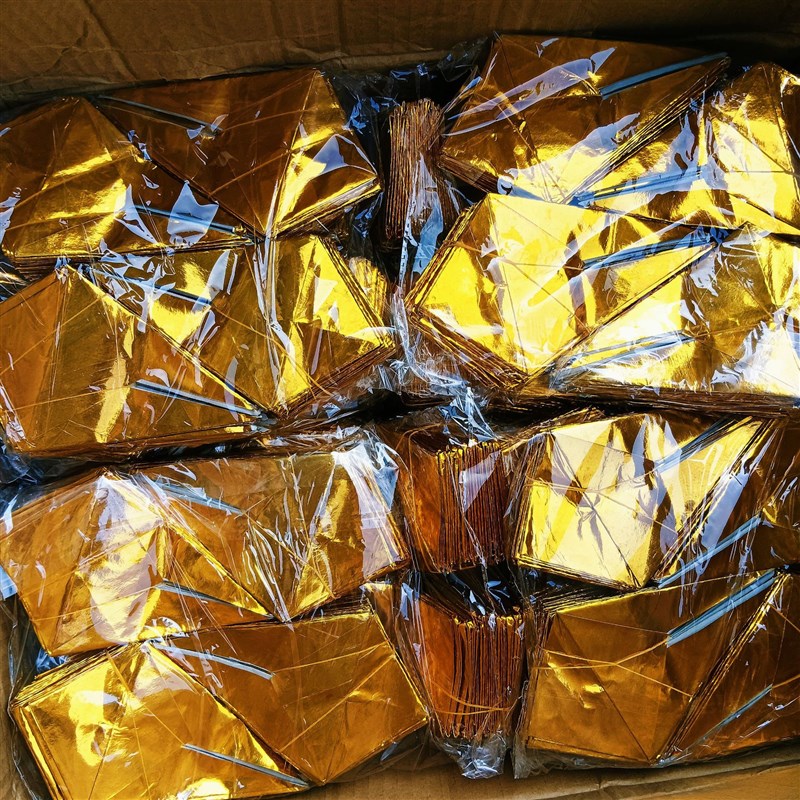 狗头金元宝半成品整箱5000个折金箔殡葬用品烧钱金元宝金条