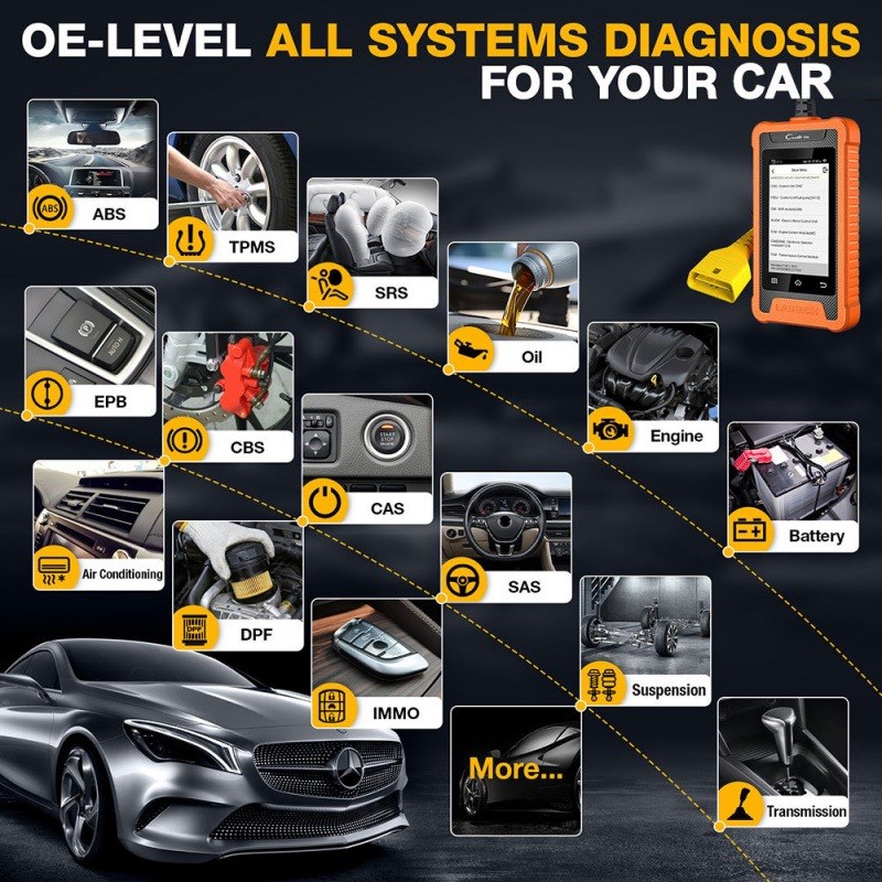 X431Elite AUDI BENZ BMW GM汽车故障诊断仪多语言版本图片