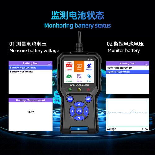 跨境 YM509 汽车诊断仪 汽车故障诊断工具 汽车发动机检测 obd2