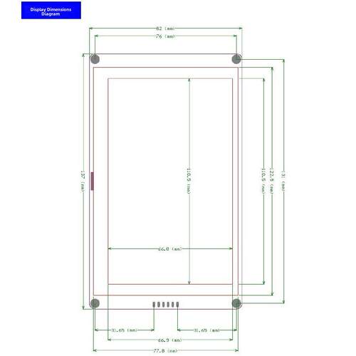 5寸vLcds HMI 电容触摸屏 带GPU 支持Arduino I2C接口 组态屏