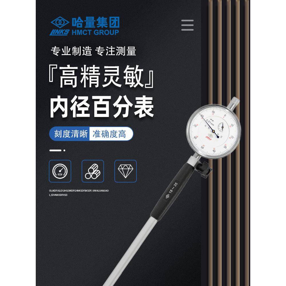 哈尔滨表内径表盘高精度防震弹簧式桥保护内径测量表18-35-50-160