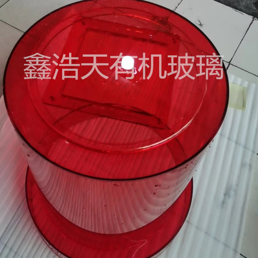 亚克力透明红印章形状有机玻璃各种形状造型圆管拼接展示架